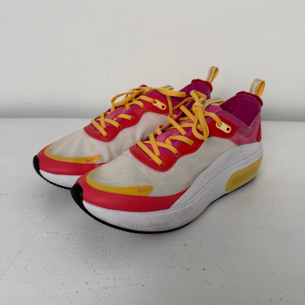 Nike Air Max Dia Womens Sneakers White Pink Yellow AR7410-102 Size 7